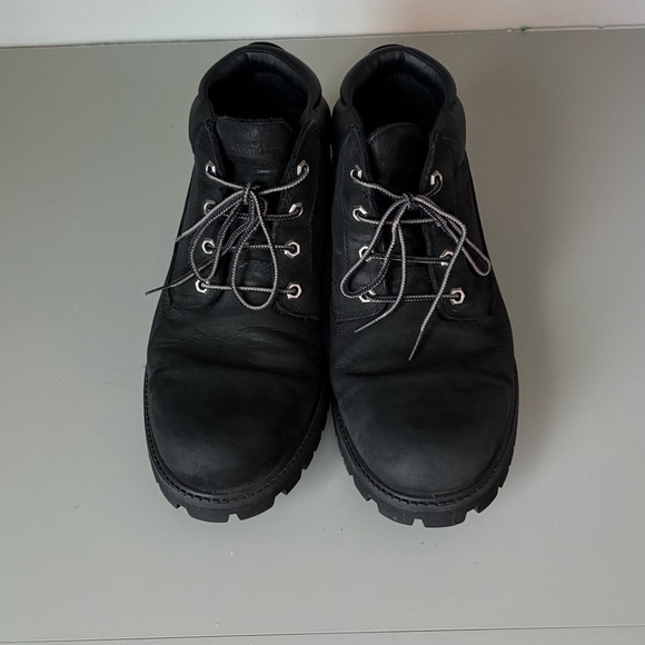 Timberland Men’s Black Leather Chukka Work Boots – Size 11